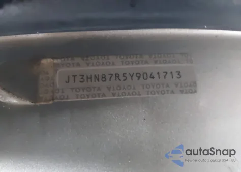 2000 Toyota 4Runner Limited V6 from USA, damaged, VIN JT3HN87R5Y9041713